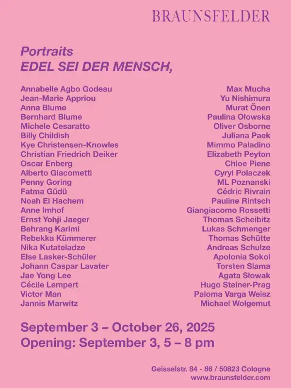 Ausstellungsflyer für Kunstausstellung und Vernissage der Braunsfelder in Köln Ehrenfeld