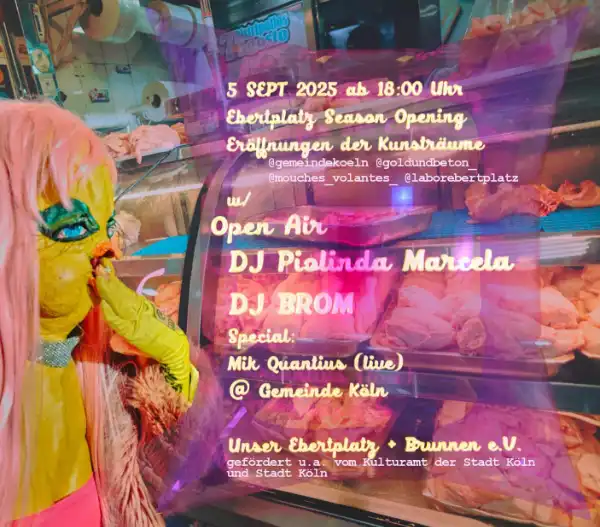 Saisonstart der Kunsträume am Ebertplatz, @brunnen-ev, gemeinsam mit @unser-ebertplatz 