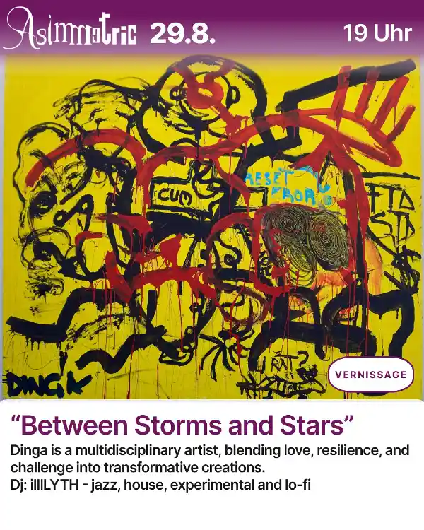Malerei Ausstellung Dinga in Köln Ehrenfeld in der Asimmetric Bar