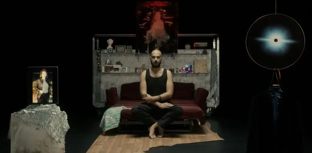 Mohamad Moe Sabbah, Escaping Him, 2025, Mixed-Media-Installation