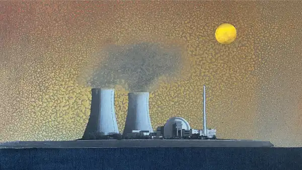 Robert Elfgen Ausstellung in der FUHRWERKSWAAGE Köln: Neue, vielschichtige Kunstwerke und großformatige neunteilige Arbeit in der MOUNTAINVIEW-Gallery. Eröffnung mit Rede von Robert Fleck. Rückblick auf „Bruder des Anderen“ 2005.