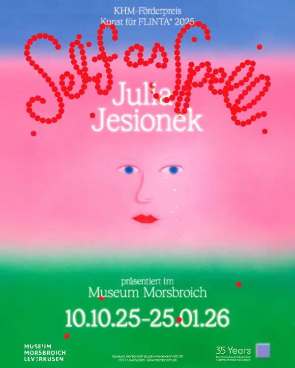 Plata zur Ausstellung und Vernissage Julia Jesionek – Self as Spell in Museum Morsbroich Leverkusen