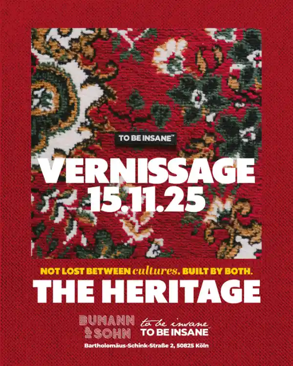 Flyer zur Streetwear Ausstellung mit Kunst, Fotografie, Musik in Ehrenfeld