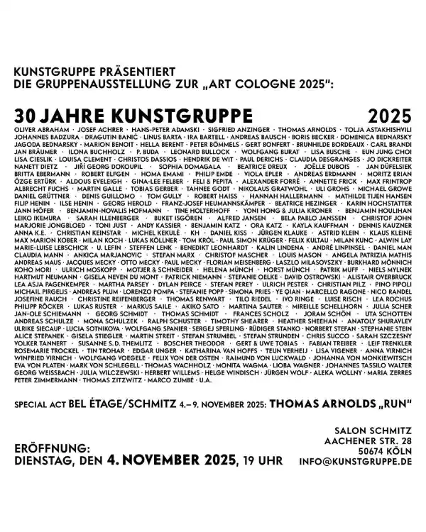 Flyer zur Ausstellung Kunstgruppe