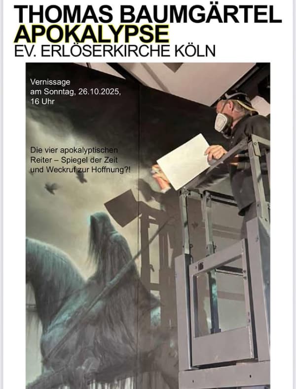 Einladung zur Ausstellung von Thomas Baumgärtel in Köln