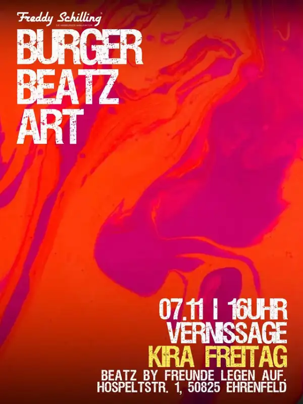 Flyer zu Burger Beatz Arts Köln 