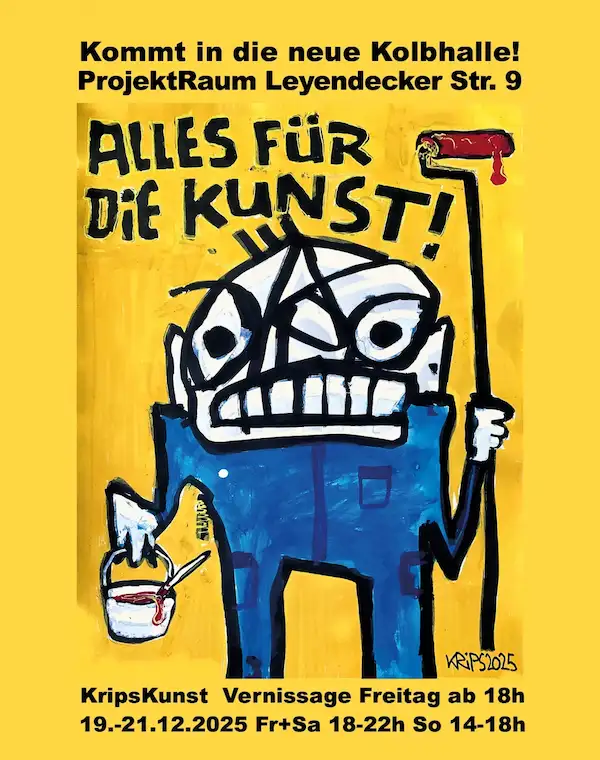 Ausstellung und Vernissage in der Kolbhalle Köln