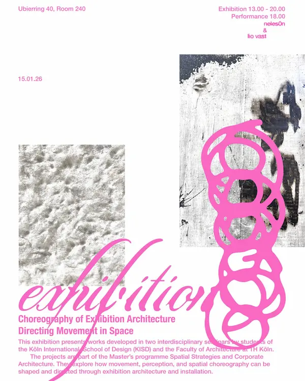 Flyer zur Performance und Installation der KISD Köln