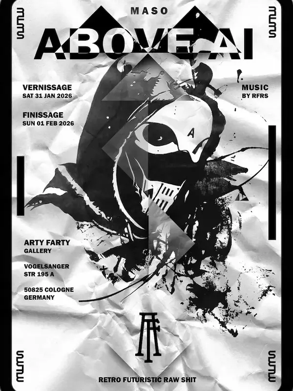 Einladung zur AUsstellung mit Vernissage und Rahmenprogramm