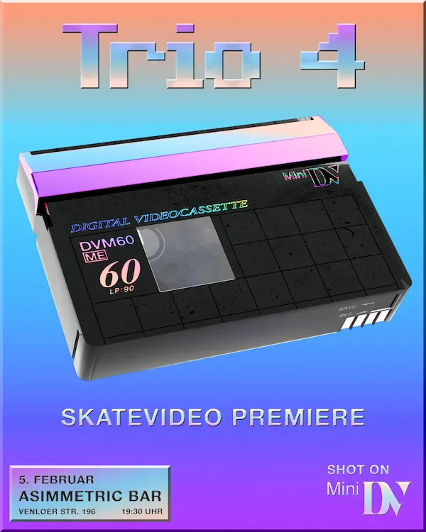 Einladung zur Skatevideo Premiere