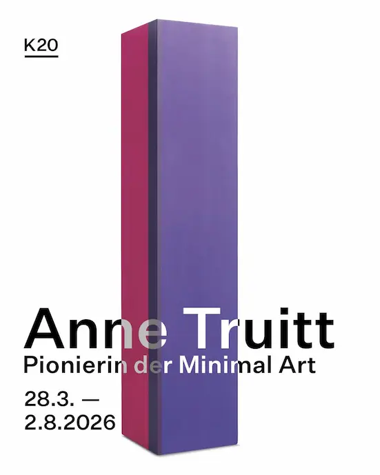 Flyer zur Museumsausstellung Anne Truitt in Düsseldorf K20 K21 Kunstsammlung Nordrhein-Westfalen