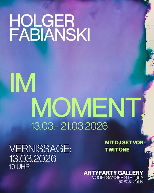 Einladung zur Ausstellugn und Vernsisage von Holger Fabianski 