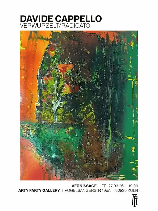 Kunstausstellung von Davide Cappello mit Vernissage heute Arty Farty Köln