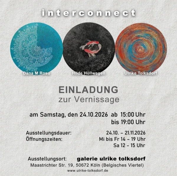 Einladung zur Ausstellung "Gruppenausstellung" von Galerie/Atelier Ulrike Tolksdorf in 1, Köln