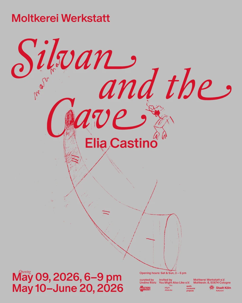 Einladung zur Vernissage "Silvan and the Cave" von Elia Castino in Köln