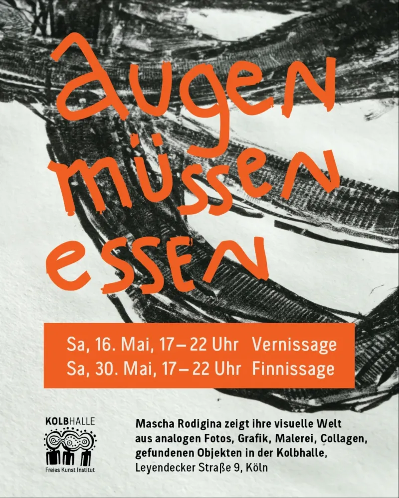 Einladung zur Vernissage "Augen müssen essen" 