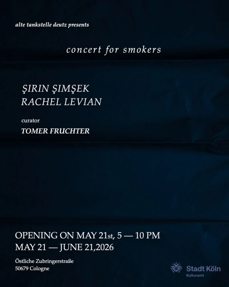 Einladung zur Vernissage "Concert for Smokers" von May 21, in Köln