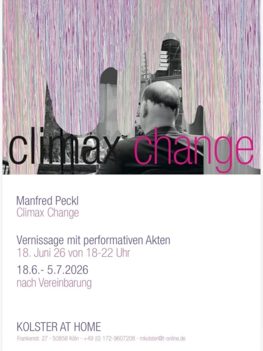 Einladung zur Vernissage von Manfred Peckl