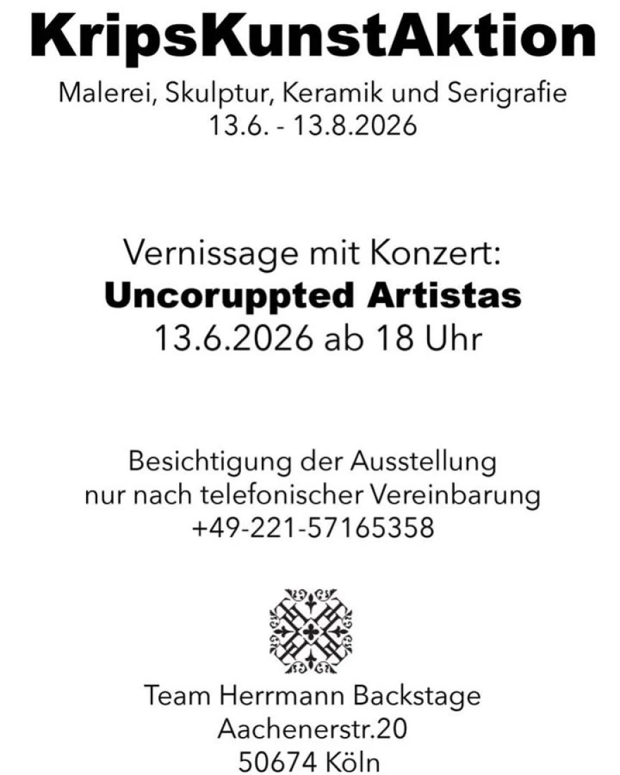 Einladung zur Kunstaktion und Vernissage