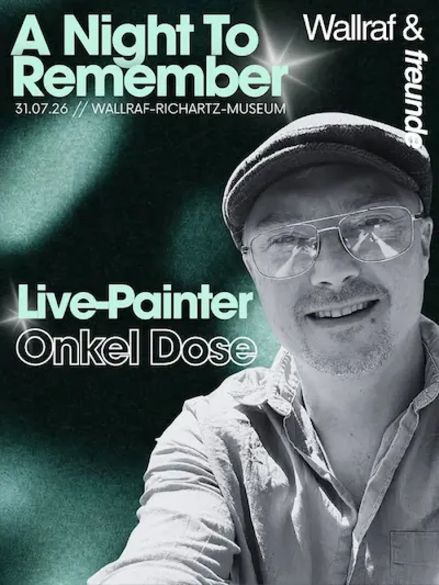 Einladung zur Ausstellung "Freut euch auf Live-Painter @onkel_dose und schaut ihm am Freitag bei seiner Arbeit zu! 🖌️🖼️" in Köln