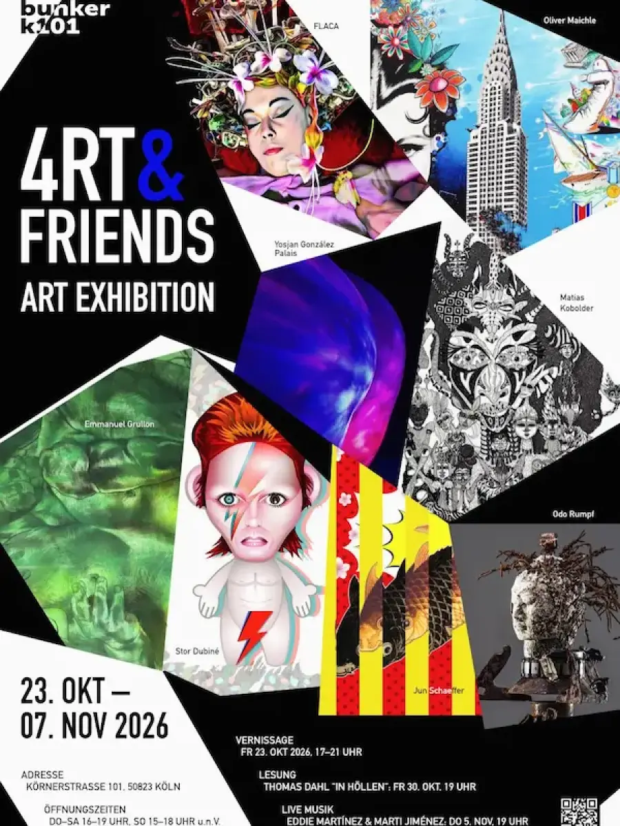 Einladung zur Ausstellung 4RT & FRIENDS in Köln