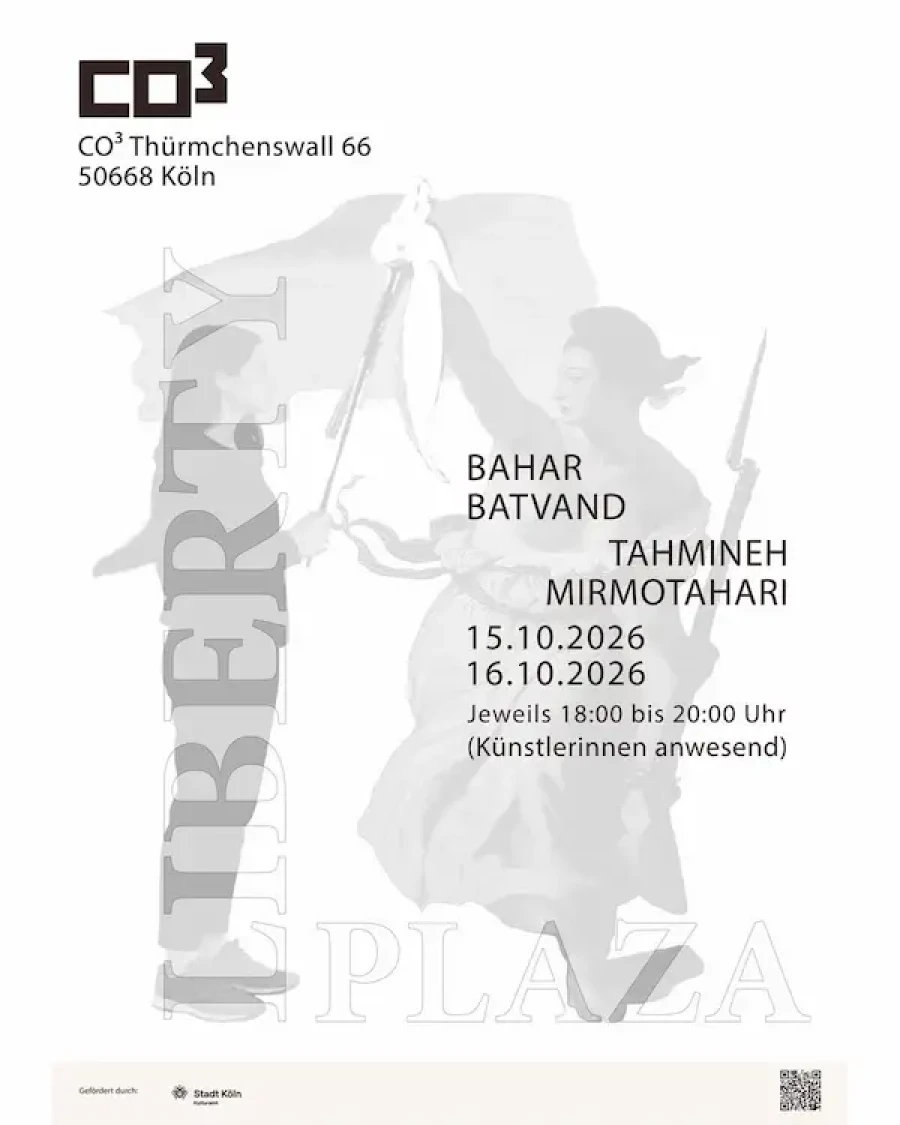 Einladung zum Kunstprojekt g LIBERTY PLAZA" von CO³ in Köln