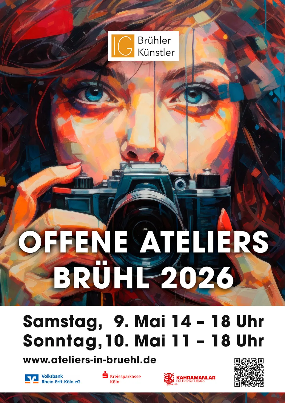 Plakat Offene Ateliers Brühl 2026