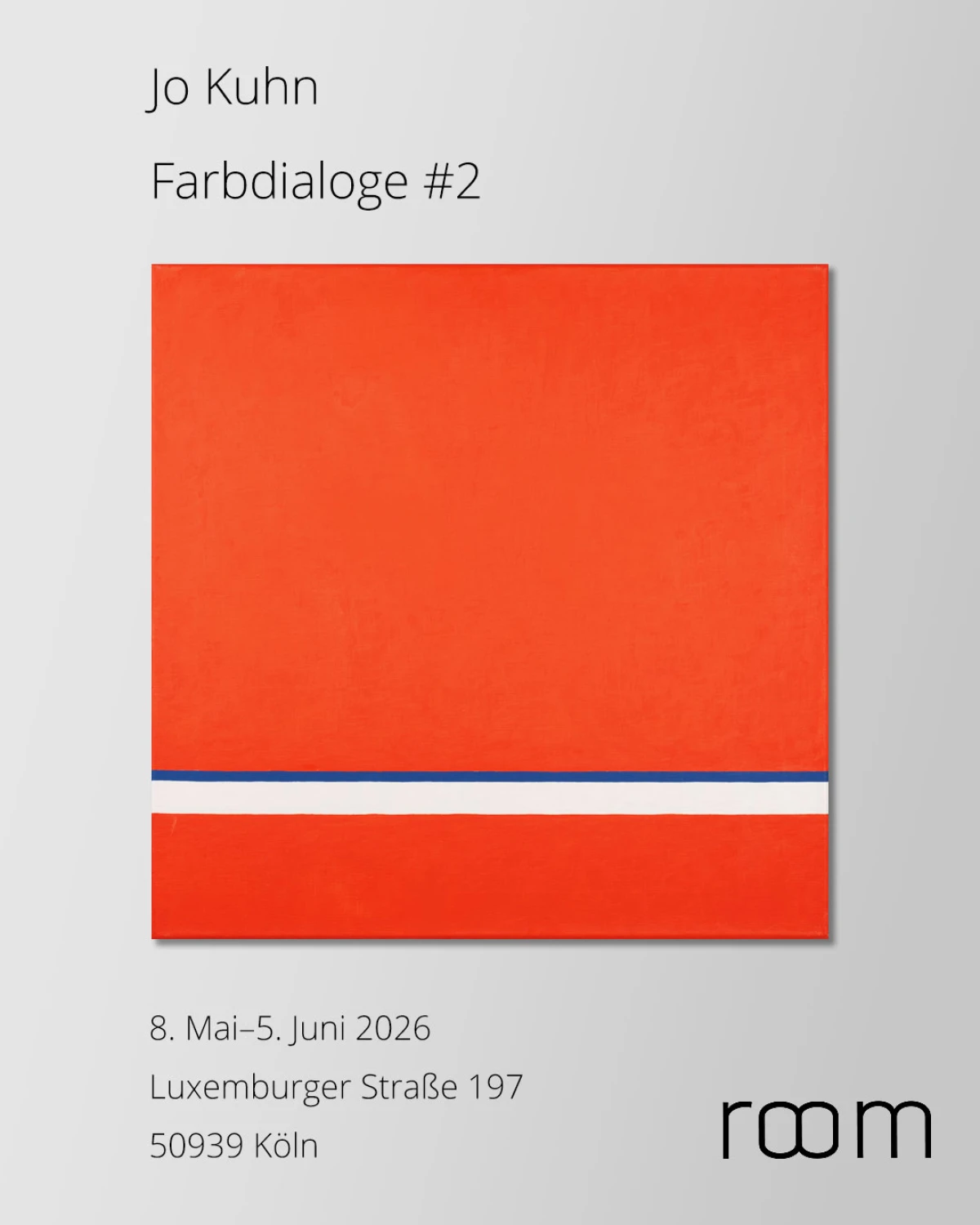 Einladung zur Vernissage in der Galerie r8m in Köln